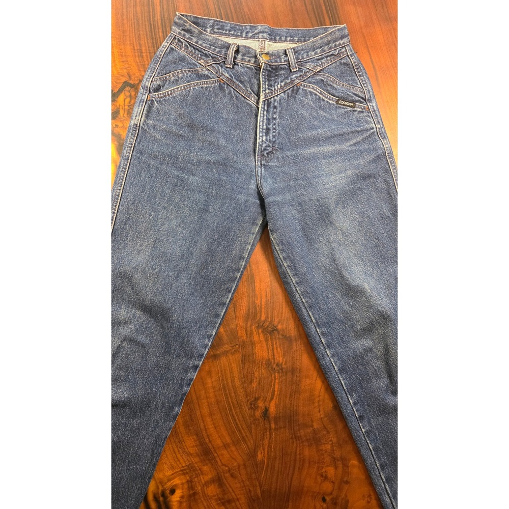 Vintage Rockies High Waisted Western Jeans Tapered Leg Womens Western  z